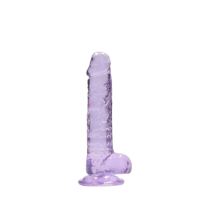 RealRock 7'' Realistic Dildo With Balls - Purple 17.8 cm Dong