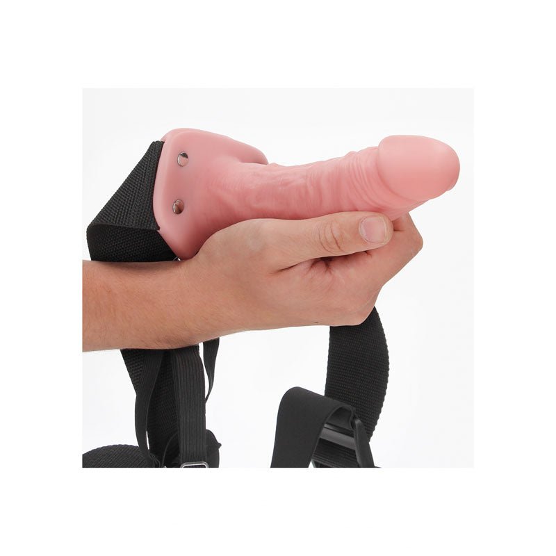 REALROCK Hollow Strap - on - 15.5 cm Flesh