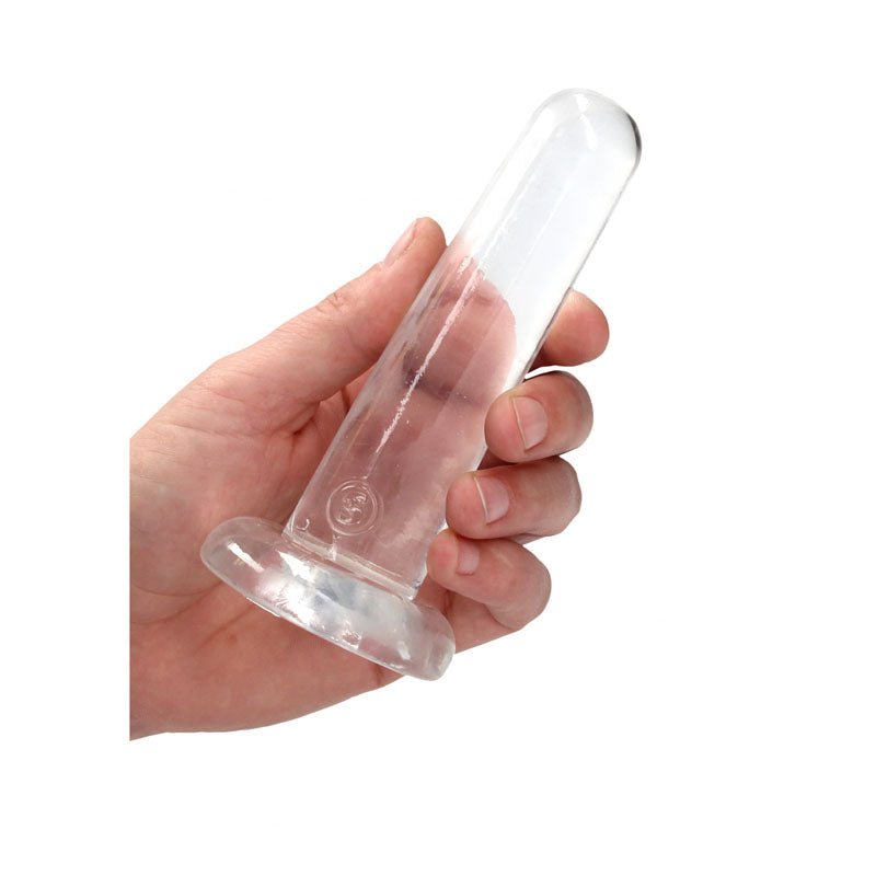 REALROCK Non Realistic Dildo With Suction Cup - 13.5 cm - Clear 13.5 cm Dong