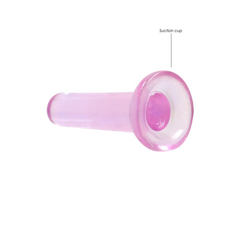 REALROCK Non Realistic Dildo With Suction Cup - 13.5 cm - Pink 13.5 cm Dong