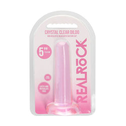 REALROCK Non Realistic Dildo With Suction Cup - 13.5 cm - Pink 13.5 cm Dong