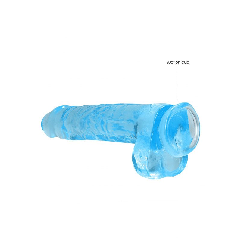 REALROCK Realistic Dildo With Balls 9IN Blue