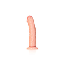 REALROCK Realistic Regular Curved Dildo with Suction Cup - Flesh 20 cm (8'') Dong