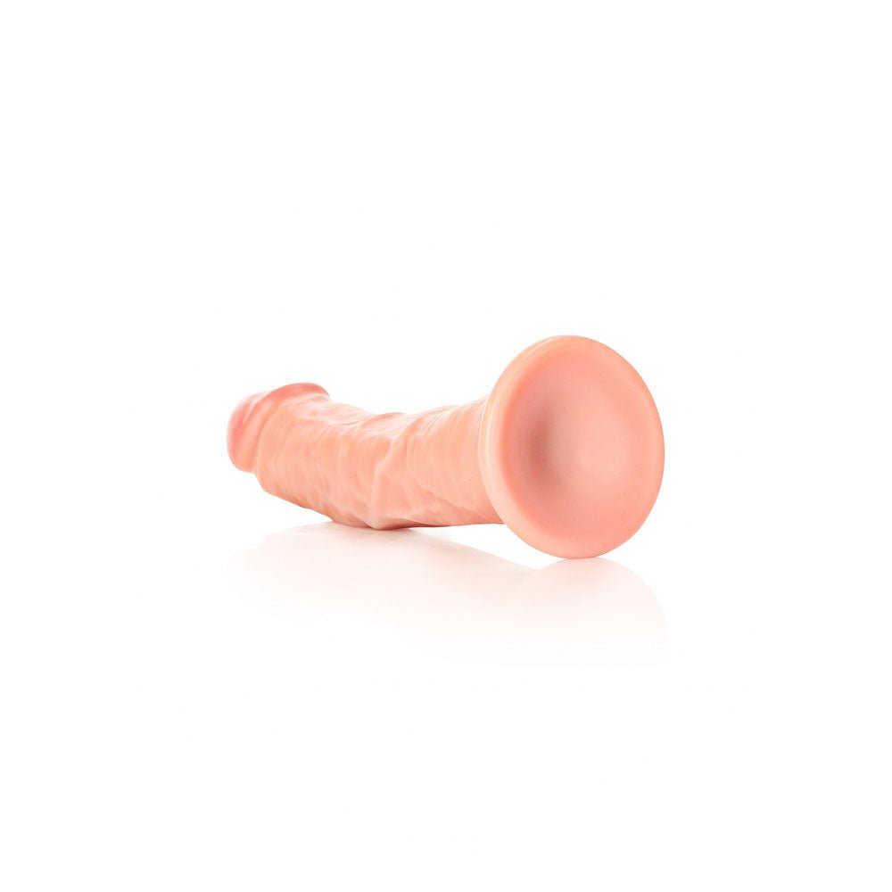 REALROCK Realistic Regular Curved Dildo with Suction Cup - Flesh 20 cm (8'') Dong