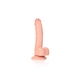 REALROCK Realistic Regular Curved Dong with Balls - Flesh 18 cm (7'') Dong