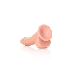 REALROCK Realistic Regular Curved Dong with Balls - Flesh 20.5 cm (8'') Dong