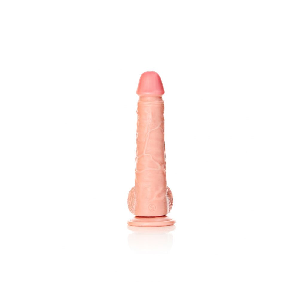 REALROCK Straight Realistic Dildo with Balls - 23 cm Flesh