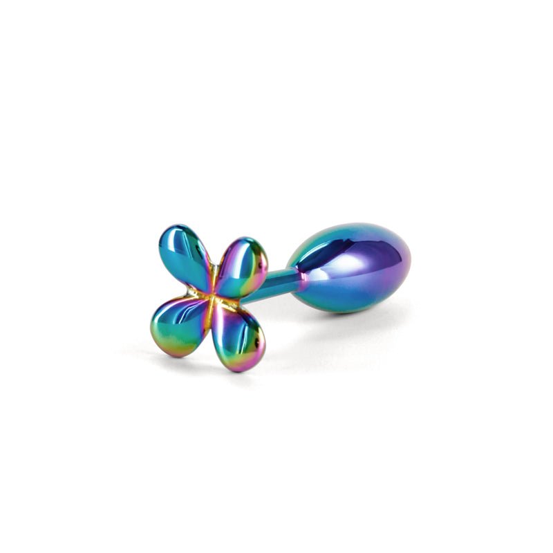 Rear Assets Clover - Multicolour 9.2 cm Metallic Butt Plug