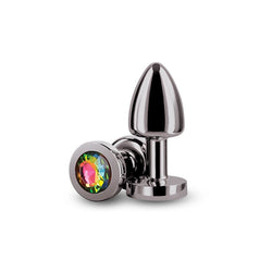 Rear Assets Petite - Gunmetal with Rainbow Gem