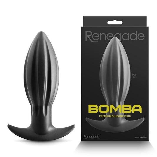 Renegade Bomba - Black - Medium - Black 15.6 cm Medium Butt Plug