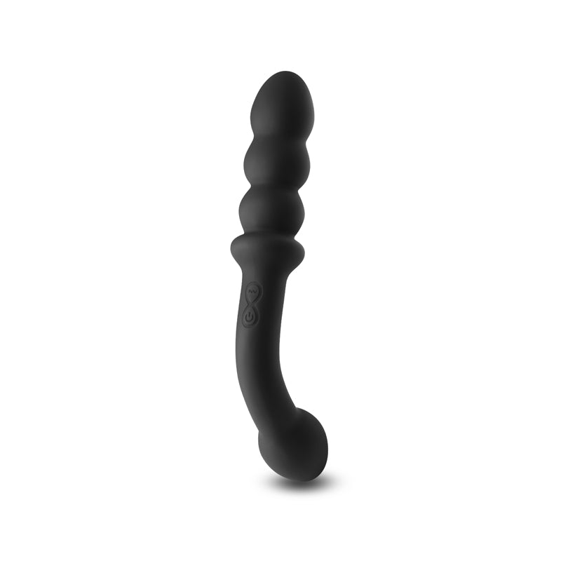 Renegade Duel - Black 21.4 cm USB Rechargeable Vibrating Double Ended Anal Wand