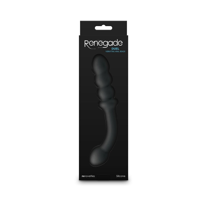 Renegade Duel - Black 21.4 cm USB Rechargeable Vibrating Double Ended Anal Wand