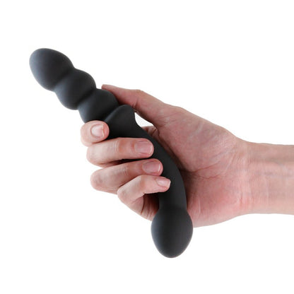 Renegade Duel - Black 21.4 cm USB Rechargeable Vibrating Double Ended Anal Wand