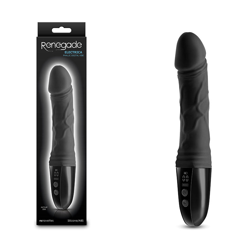 Renegade Electrica Black 22.9 cm USB Rechargeable Vibrator