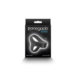 Renegade Emperor - Black USB Rechargeable Vibrating Cock & Ball Rings