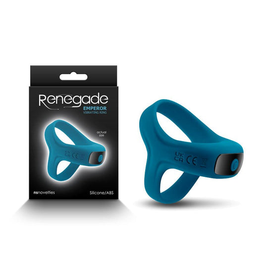 Renegade Emperor - Teal USB Rechargeable Vibrating Cock & Ball Rings