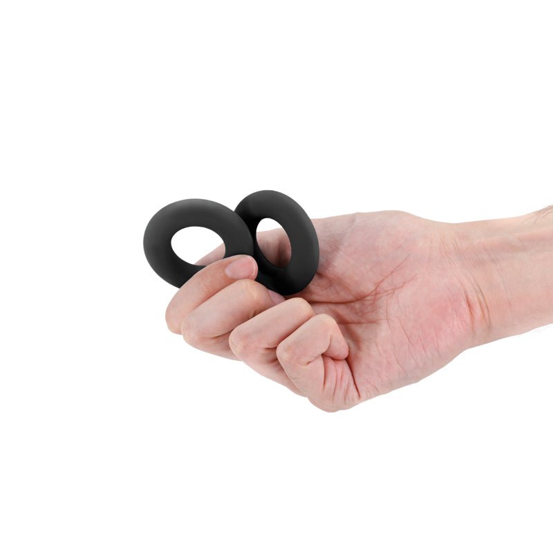Renegade Erectus - Black - Black Cock Rings - Set of 2