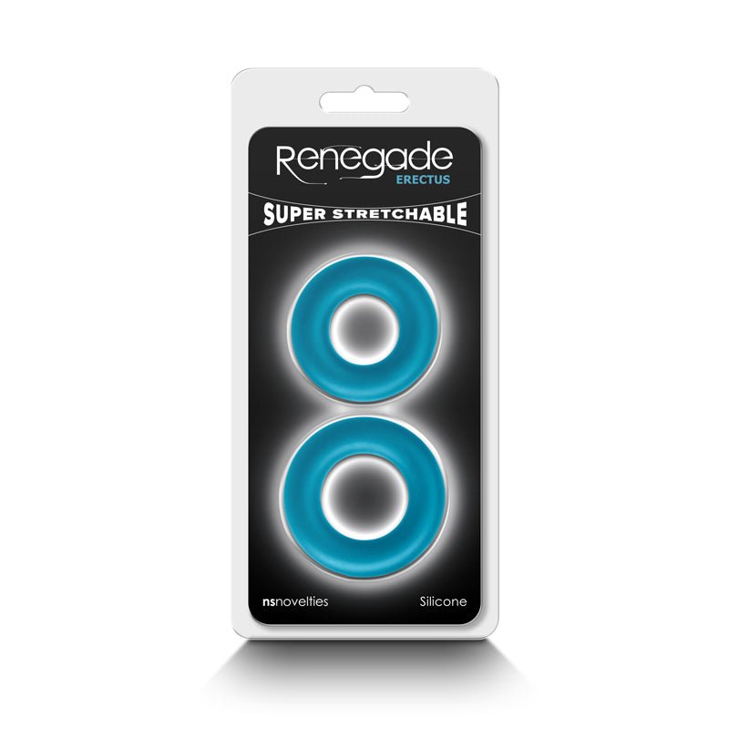 Renegade Erectus - Teal Cock Rings - Set of 2