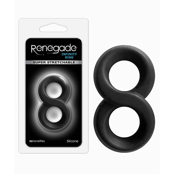 Renegade Infinity Ring Black Cock & Ball Rings