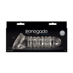 Renegade - Ribbed Extension - Clear Penis Extension Sleeve