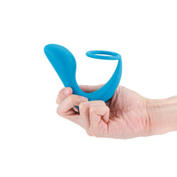 Renegade Slingshot II - Teal - Teal USB Rechargeable Anal Plug with Cock Ring & Remote