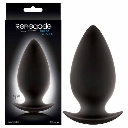 Renegade - Spades Black 11.2 cm (4.4'') XL Butt Plug