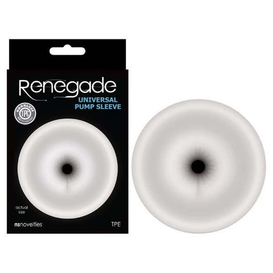 Renegade Universal Pump Sleeve - Clear Ass - Shaped Penis Pump Sleeve