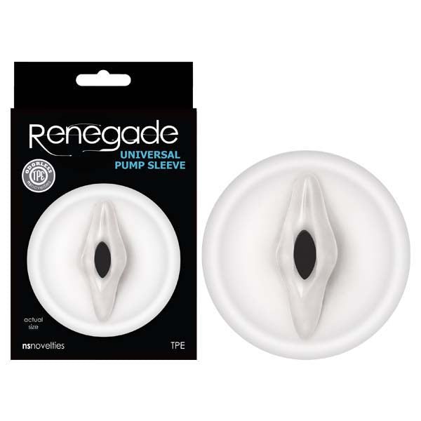 Renegade Universal Pump Sleeve - Clear Vagina - Shaped Penis Pump Sleeve