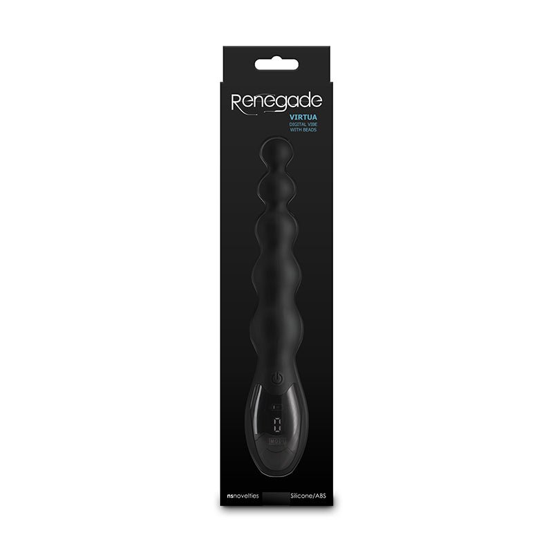 Renegade Virtua Black 23.9 cm USB Rechargeable Anal Vibrator