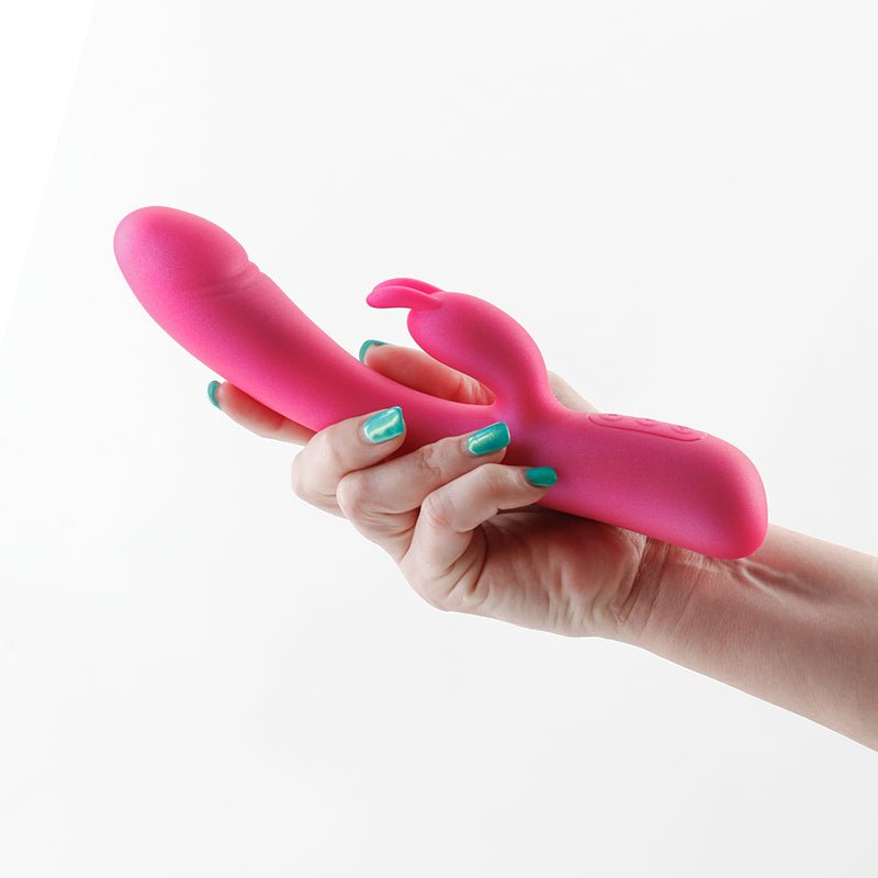 Royals Divine Metallic Pink 22.2 cm USB Rechargeable Rabbit Vibrator