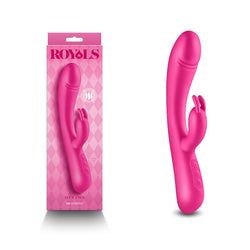 Royals Divine Metallic Pink 22.2 cm USB Rechargeable Rabbit Vibrator