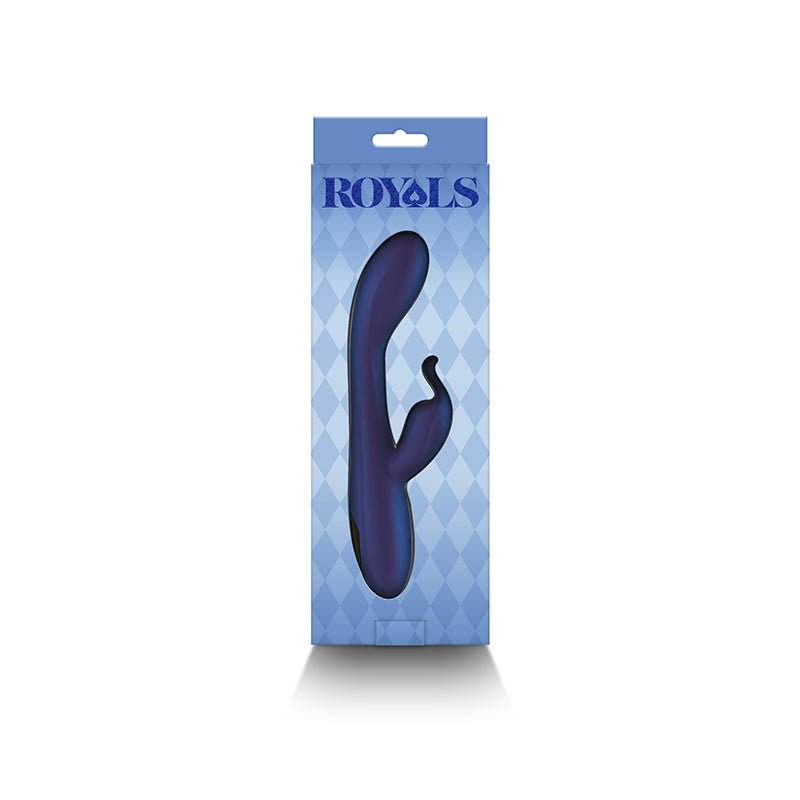 Royals Empress Metallic Blue 19.1 cm USB Rechargeable Rabbit Vibrator