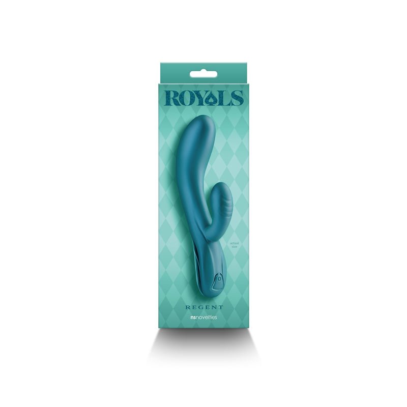 Royals Regent Metallic Green 19.3 cm USB Rechargeable Rabbit Vibrator