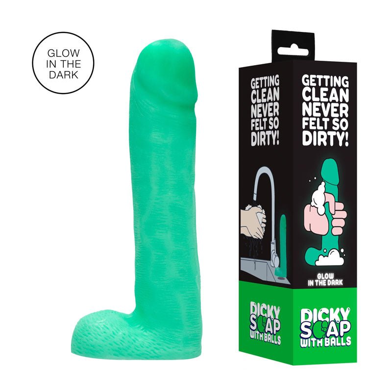 S - LINE Dicky Soap With Balls - Glow - Glow In The Dark Novelty Soap