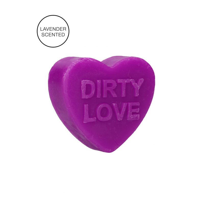 S - LINE Heart Soap - Dirty Love - Lavender Scented Novelty Soap