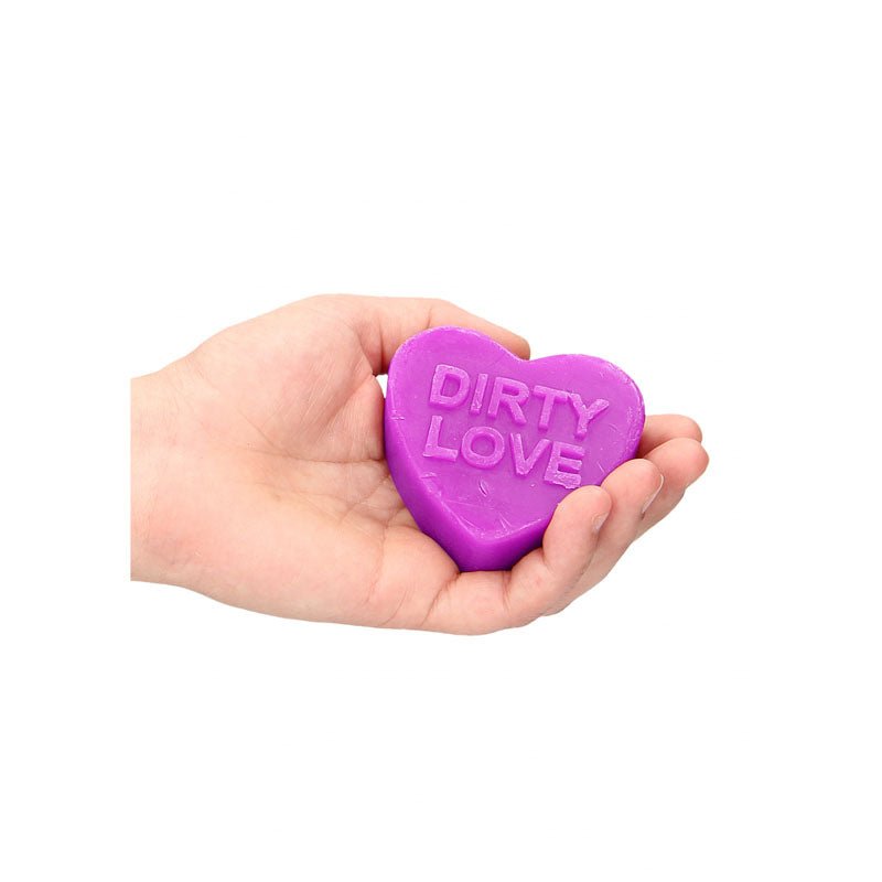 S - LINE Heart Soap - Dirty Love - Lavender Scented Novelty Soap