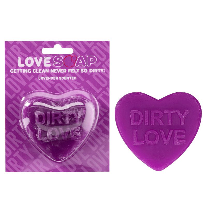 S - LINE Heart Soap - Dirty Love - Lavender Scented Novelty Soap