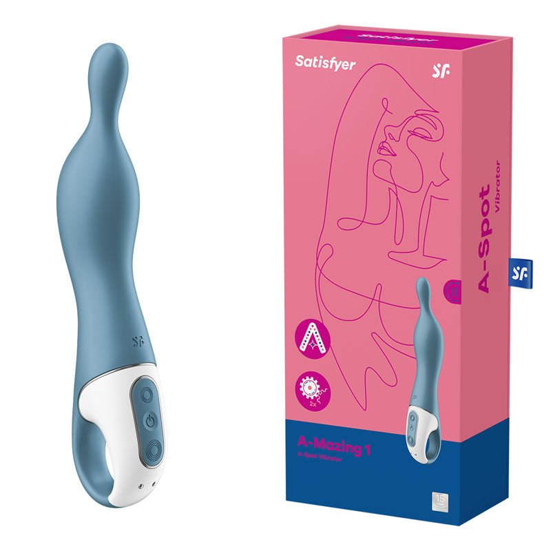 Satisfyer A - Mazing 1 - Blue USB Rechargeable Vibrator