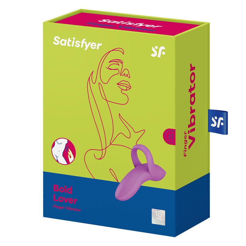 Satisfyer Bold Lover - Dark USB Rechargeable Finger Stimulator