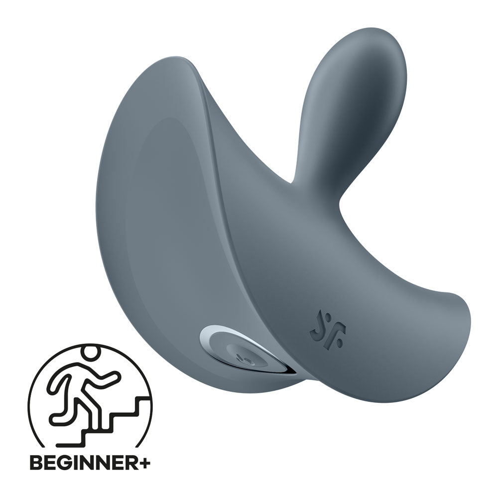 Satisfyer Booty Absolute Beginners 2 Grey USB Rechargeable Vibrating Butt Plug