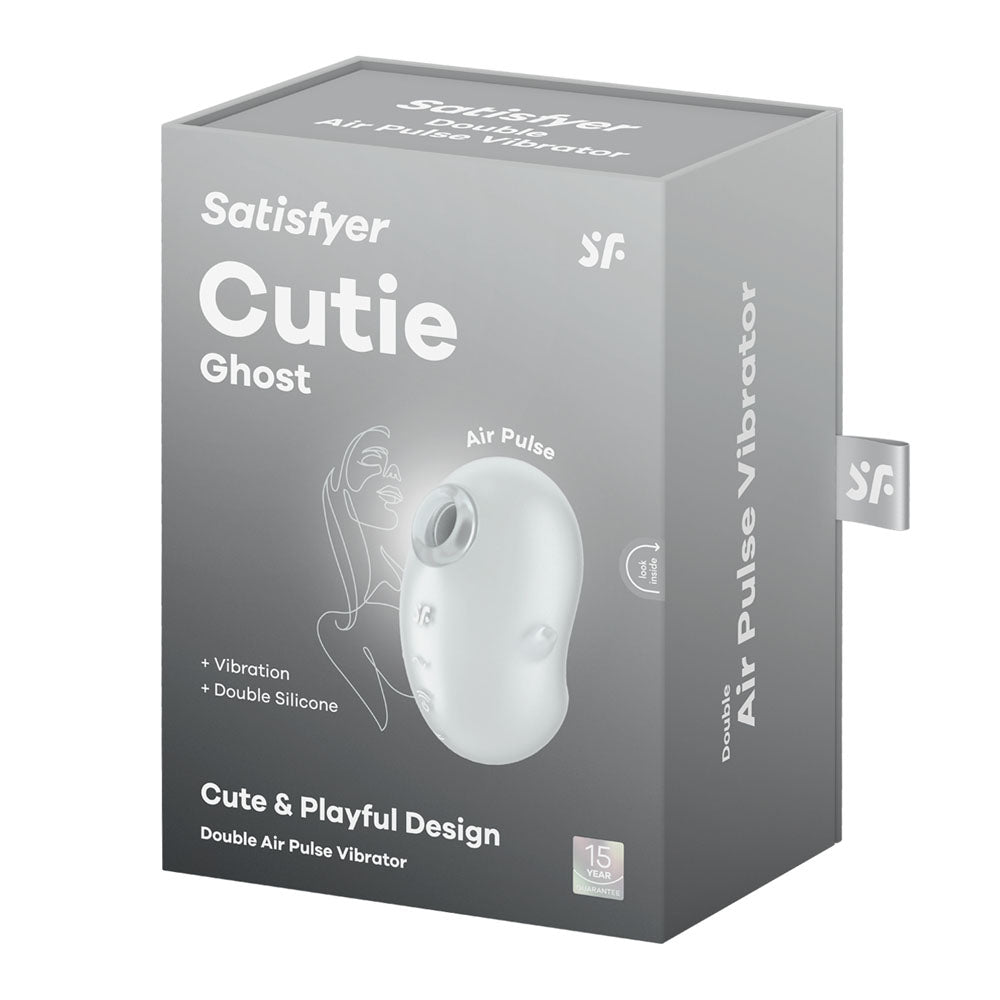 Satisfyer Cutie Ghost - White USB Rechargeable Air Pulse Stimulator