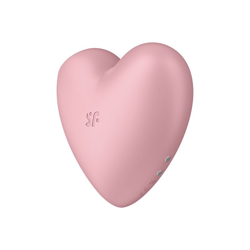 Satisfyer Cutie Heart - Light Red - Light Red USB Rechargeable Air Pulsation Stimulator with Vibration