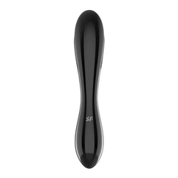 Satisfyer Dazzling Crystal 1 - Black Glass Double Ended Dildo