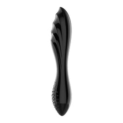 Satisfyer Dazzling Crystal 1 - Black Glass Double Ended Dildo