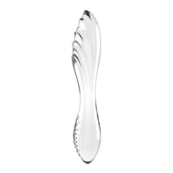 Satisfyer Dazzling Crystal 1 - Clear Glass Double Ended Dildo