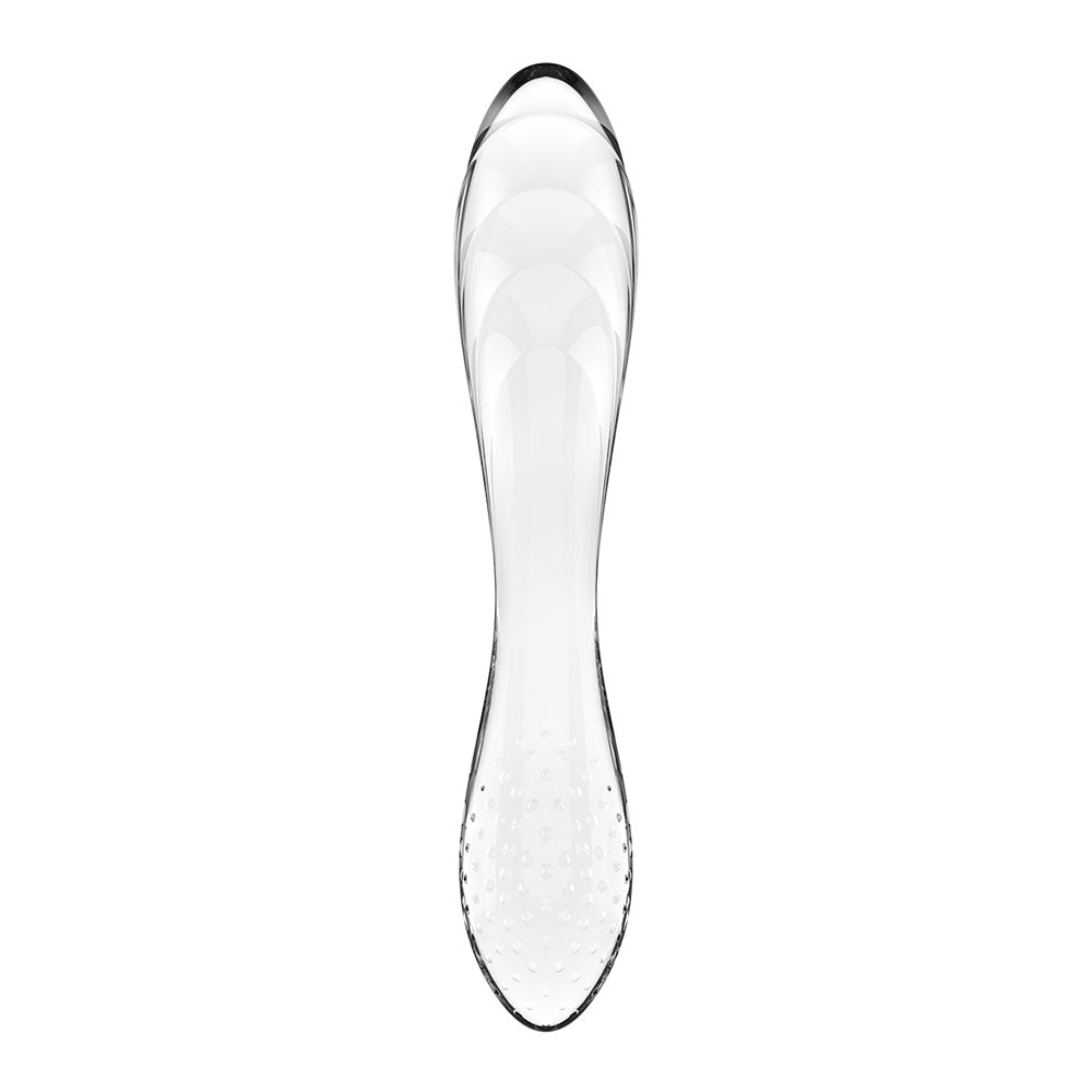 Satisfyer Dazzling Crystal 1 - Clear Glass Double Ended Dildo