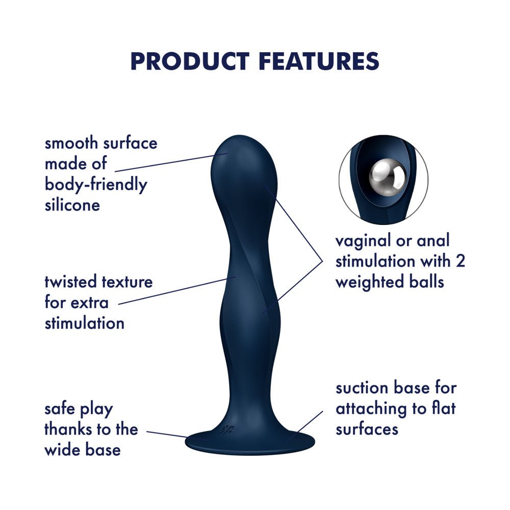 Satisfyer Double Ball - R - Dark Blue