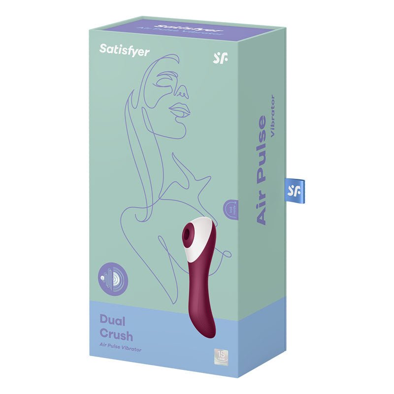 Satisfyer Dual Crush - Red Air Pulse Stimulator with Vibration