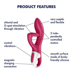 Satisfyer Embrace Me - Berry USB Rechargeable Rabbit Vibrator