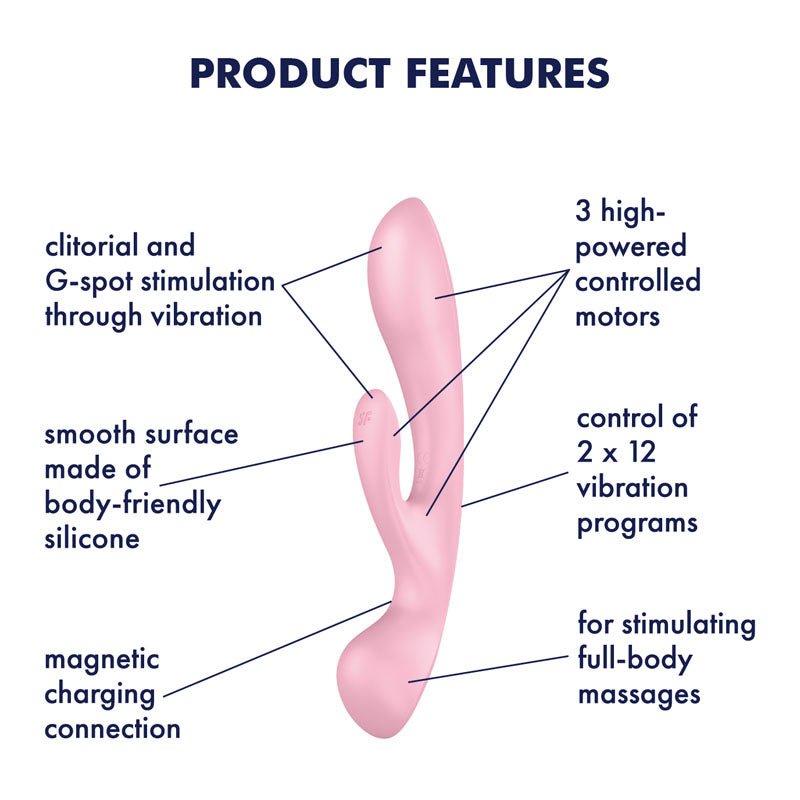 Satisfyer Embrace Me - Pink USB Rechargeable Rabbit Vibrator